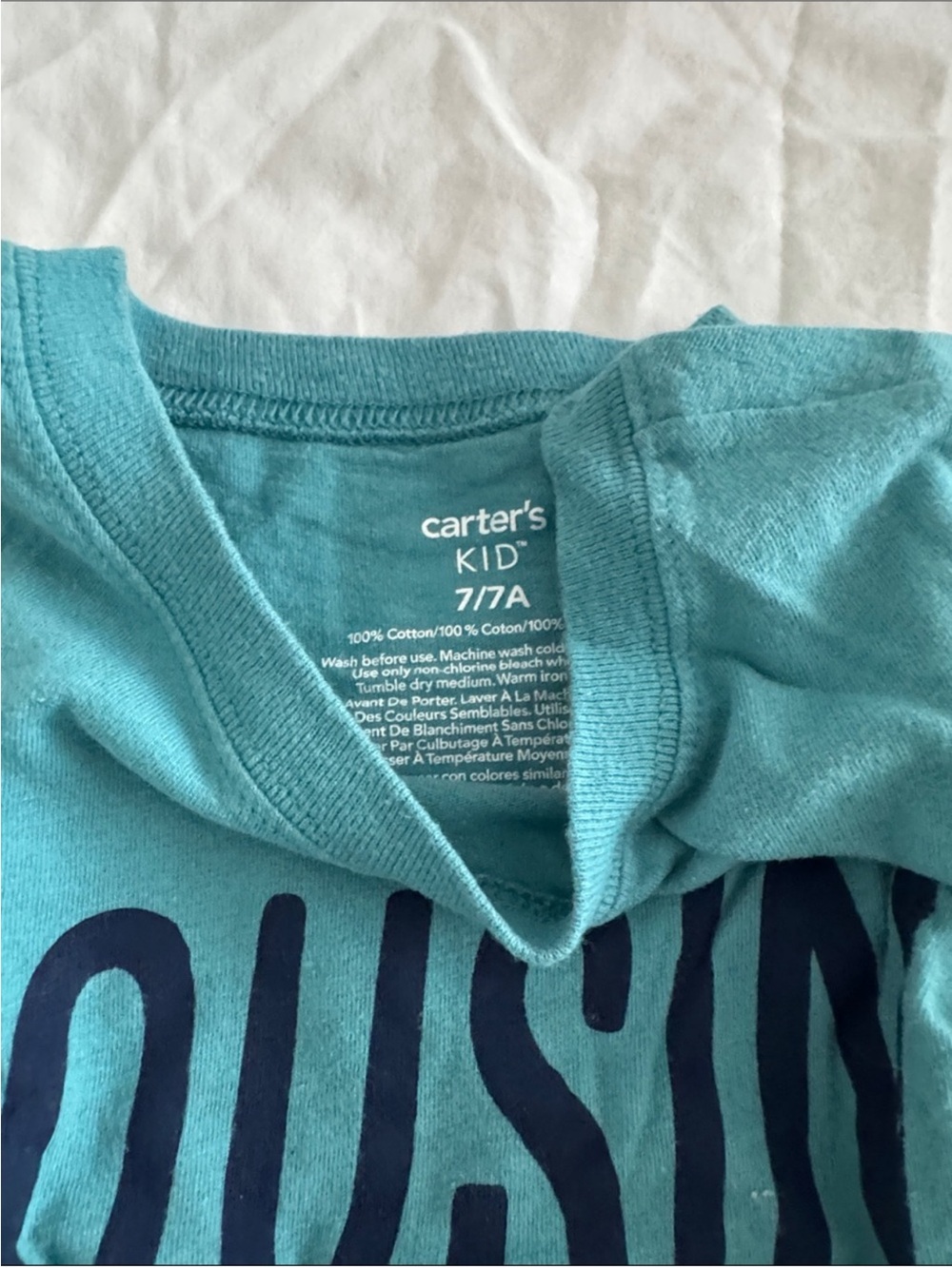 Carter's Kid Teal Short-Sleeve Graphic Tee